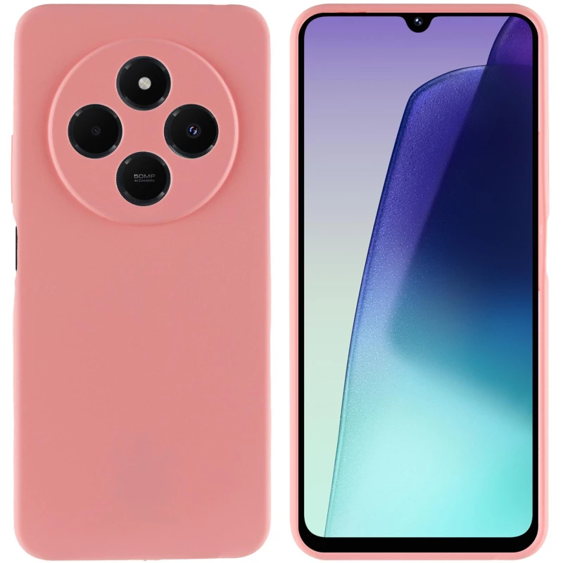 Чохол Silicone Case Lakshmi Plus з закритою камерою на Xiaomi Redmi 14C / Poco C75 – Рожевий / Pink. Фото 4 з 8