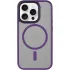 TPU+PC чохол Metal Buttons with Magnetic Fit для Apple iPhone 14 Pro (6.1") – Темно-фіолетовий / Dark Purple. Фото 3 з 6