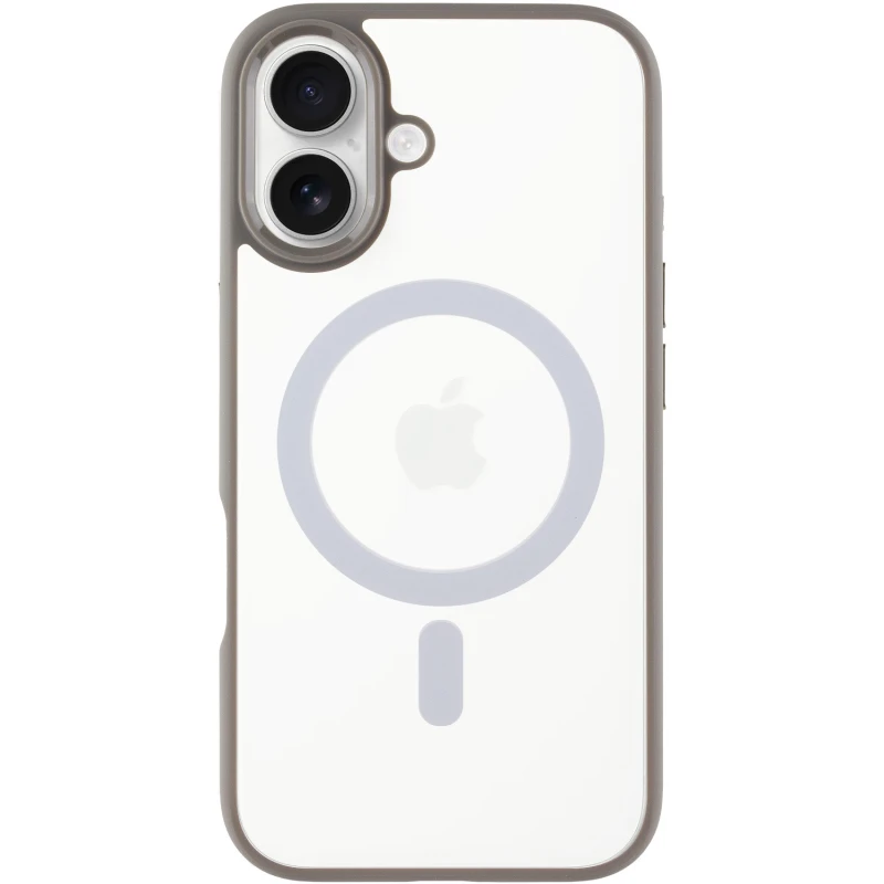 TPU+PC чохол Blueo Skin Friendly Frosted with MagSafe для Apple iPhone 16 – Сірий / Grey. Фото 1 з 6