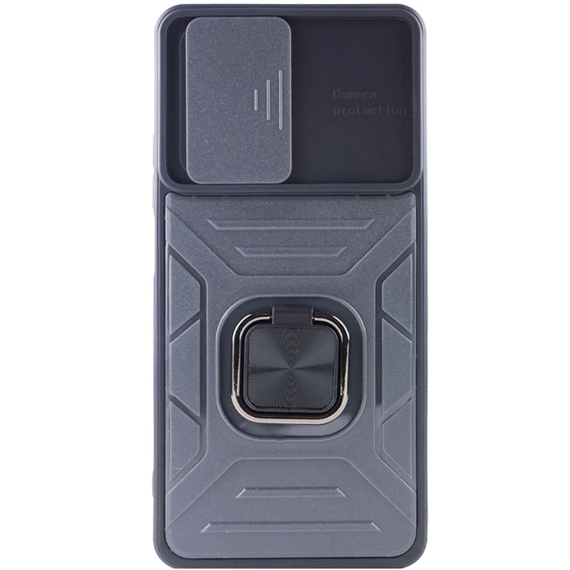 Протиударний чохол Flash зі шторкою для камери та кільцем на Xiaomi 11T / 11T Pro – Gray. Фото 3 з 7