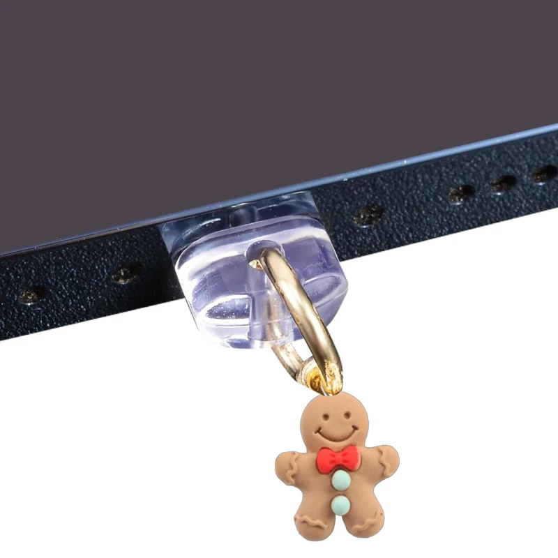 Заглушка силіконова Type-C з подвеской IP44 – Gingerbread man. Фото 2 з 2
