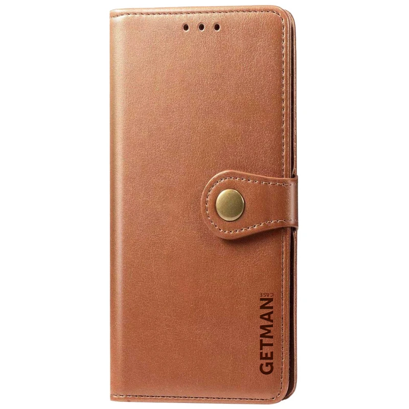 Чохол-книжка GETMAN Gallant  на Samsung Galaxy S24 Ultra – Коричневий. Фото 1 з 9