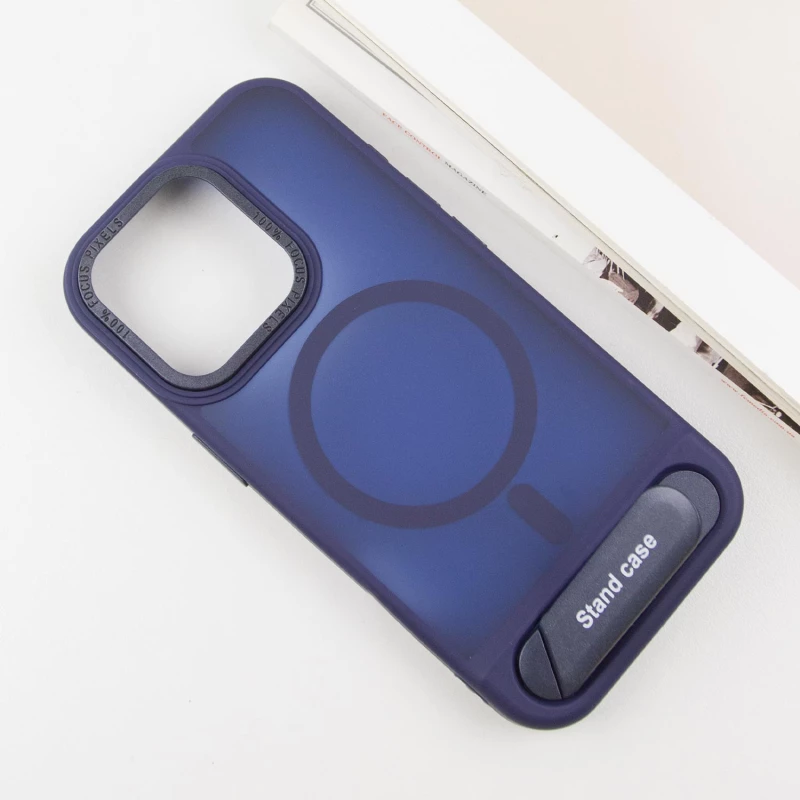 TPU+PC чехол Stand case для Apple iPhone 13 Pro Max (6.7") – Blue. Фото 5 из 7