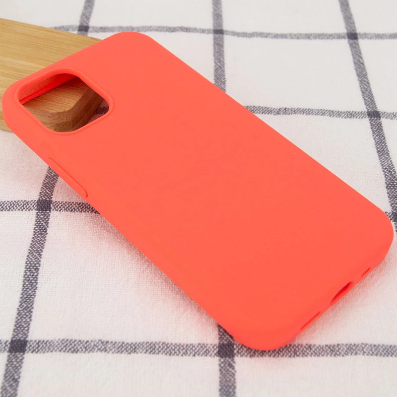 Чохол з закритим низом Silicone Case на Apple iPhone 13 Pro (6.1") – Кавуновий / Watermelon red. Фото 4 з 6