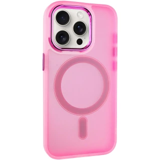 Кольоровий TPU+PC з MagSafe на Apple iPhone 12 Pro Max (6.7") — Light Pink