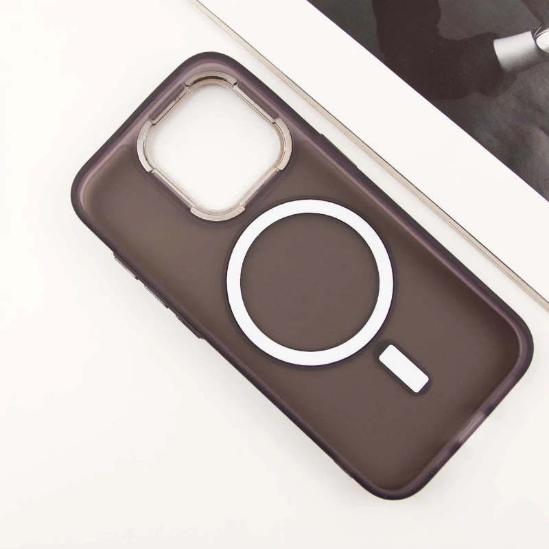 Кольоровий TPU+PC з MagSafe на Apple iPhone 13 Pro (6.1") – Dark Purple. Фото 6 з 10