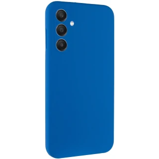 Чехол Silicone Case Lakshmi Plus с закрытой камерой для Samsung Galaxy A36 5G — Синий / Navy blue