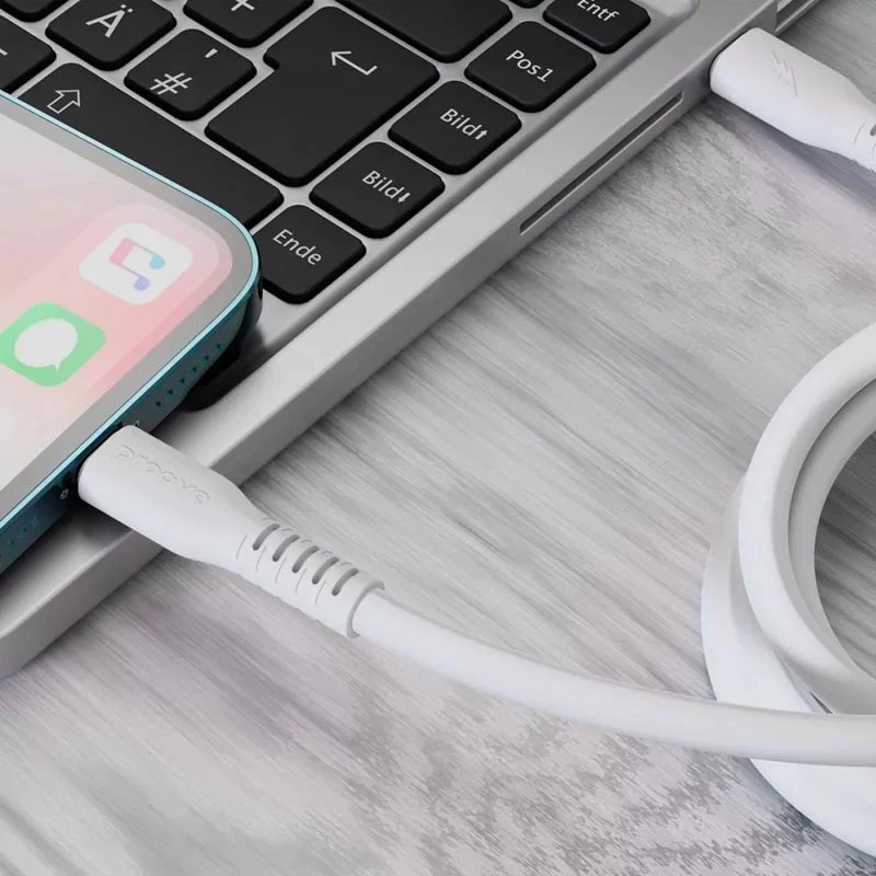 Дата кабель Proove Eternal Type-C to Lightning 27W (1m) – White. Фото 2 з 2