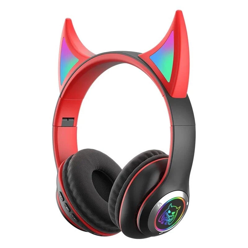 

Накладні бездротові навушники Devil's Horn STN-29 (Black / Red)