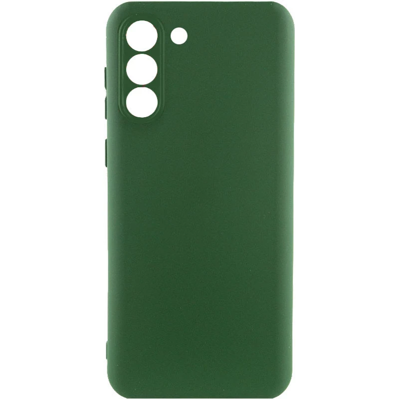 Чохол Silicone Case Lakshmi з закритою камерою на Samsung Galaxy S24 – Зелений / Dark green. Фото 1 з 13
