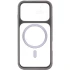 Чохол TPU GETMAN Moon Clear with MagSafe для Apple iPhone 16 – Grey. Фото 5 з 7