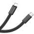 Дата кабель Borofone BX124 Peace Type-C to Lightning 30W (1m) – Black. Фото 5 з 6
