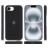 Чохол Silicone Case з закритим низом на Apple iPhone 17e (6.1") – Чорний / Black. Фото 3 з 4