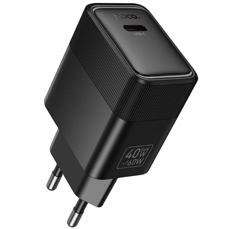 СЗУ Hoco CS113A Lounge PD40W (1USB-C) – Black. Фото 4 из 5