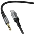 Аудио кабель Aux Hoco UPA33B Nuevo (Type-C to AUX 3.5mm) (1.5m) – Black. Фото 4 из 6