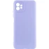 Цветной силиконовый чехол GETMAN с закрытой камерой на Motorola Moto G32 – Сиреневый / Light purple. Фото 1 из 1