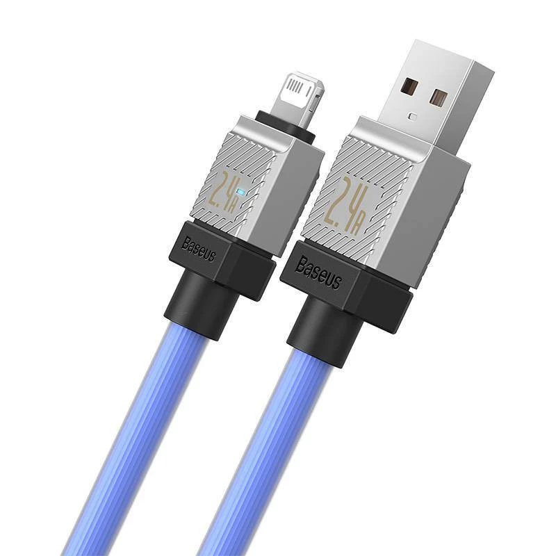 Дата кабель Baseus CoolPlay Series USB to Lightning 2.4A (1m) (CAKW00040) – Blue. Фото 4 з 6