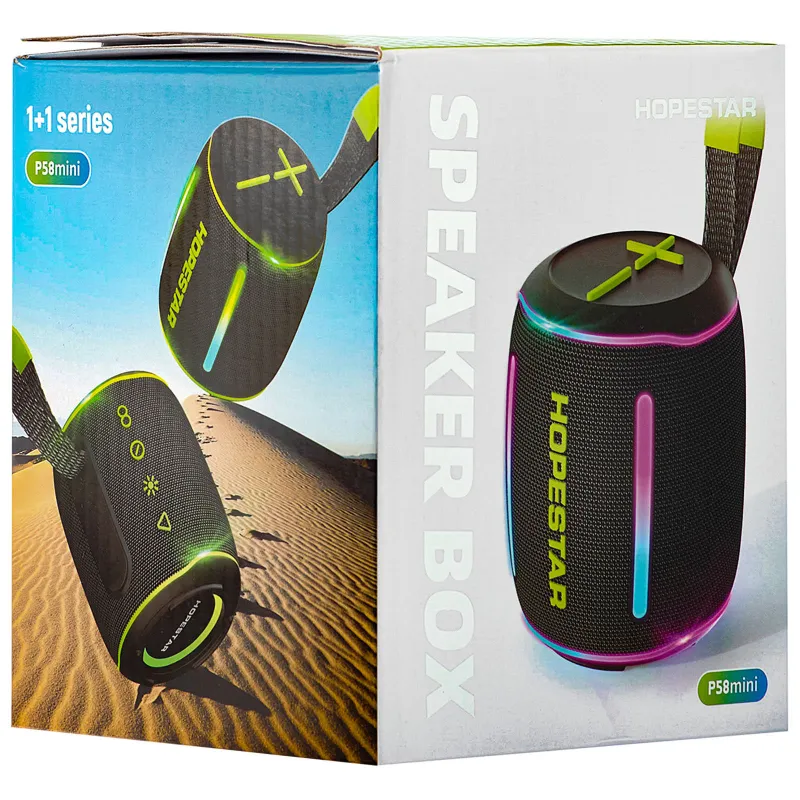 Bluetooth колонка Hopestar P58 mini 10W – Black. Фото 5 з 5