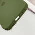 Чехол Silicone Case с закрытым низом для Apple iPhone 16 Pro Max – Зеленый / Dark Olive. Фото 11 из 11