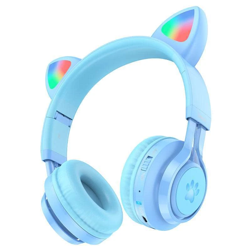 

Наушники Hoco W39 Cat ear (Blue)
