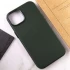 Кожаный чехол Leather Case с MagSafe для Apple iPhone 14 (6.1") – Military green. Фото 9 из 9