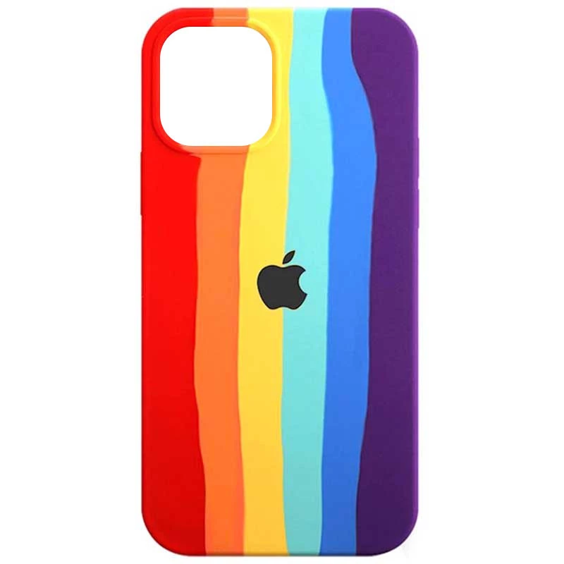 

Чехол Silicone Case Радуга для Apple iPhone 13 (6.1") (Красный / Фиолетовый), Червоний / фіолетовий