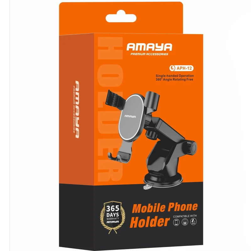 Автотримач Amaya APH-12 (center console) – Black. Фото 2 з 2