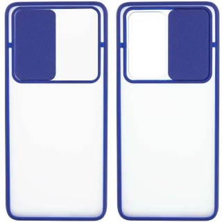 Матовий силіконовий чохол зі шторкою для камери на Oppo A52 / A72 / A92 фото 1 з 3