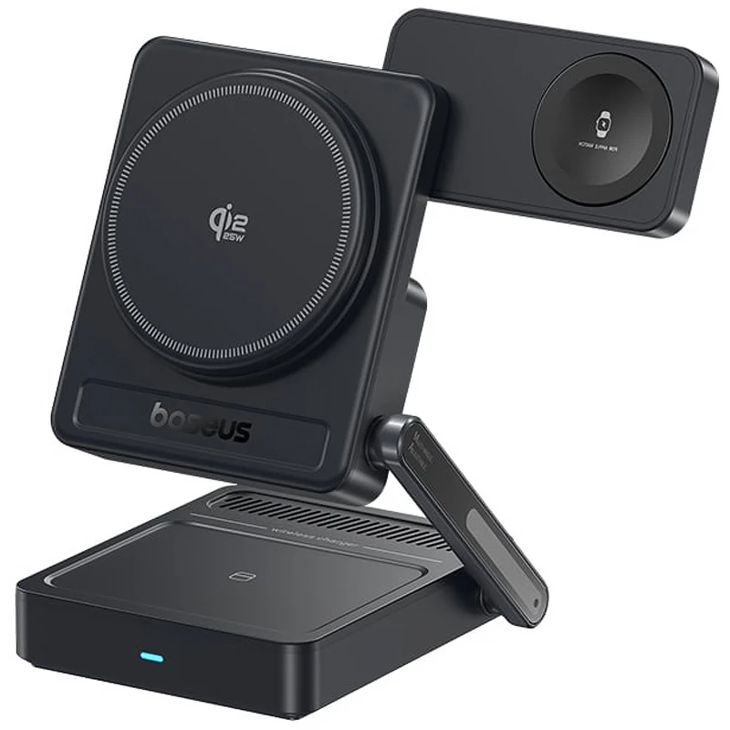 БЗП Baseus PicoGo AF21 Portable 3in1 35W Qi2.2 + МЗП 45W (E02054) – Cosmic Black. Фото 1 з 4