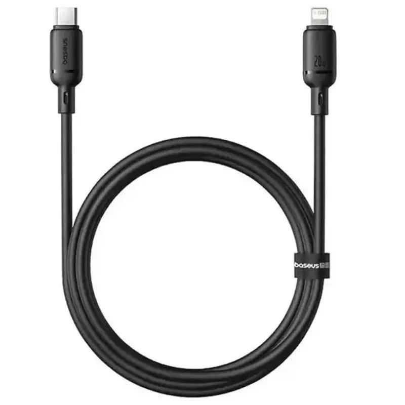Дата кабель Baseus Foamed Silicone Type-C to Lightning 20W (1m) (E0426A) – Cosmic Black. Фото 4 з 4
