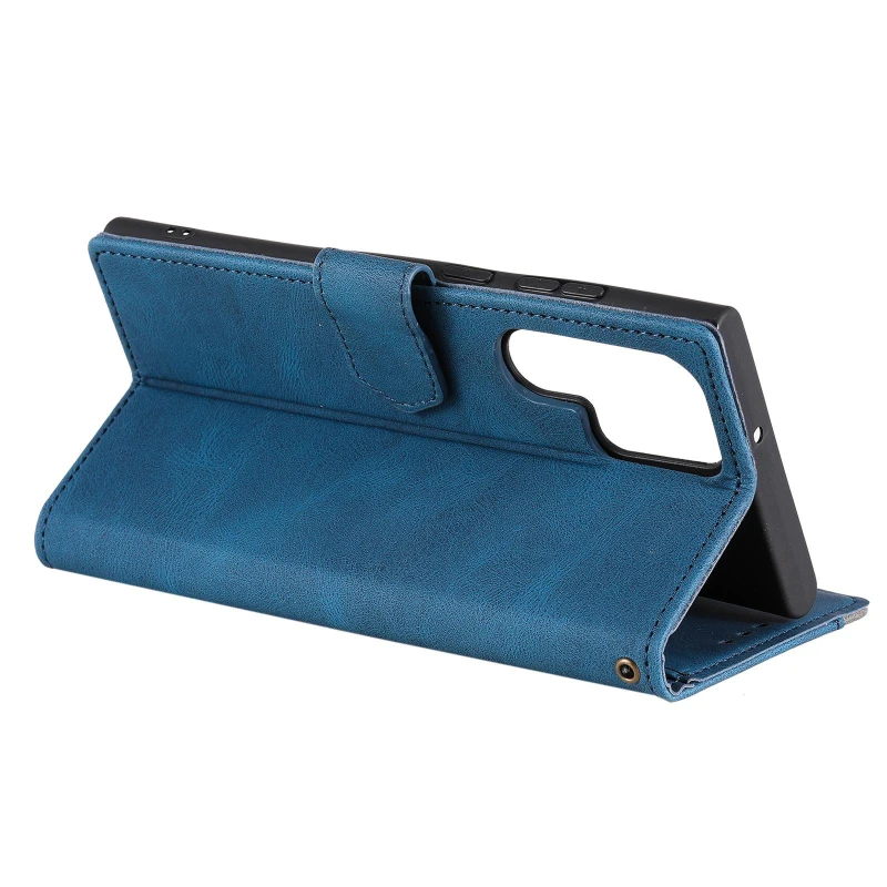 Шкіряний чохол-книжка Maverick Cover для Samsung Galaxy S26 Ultra – Blue. Фото 4 з 5