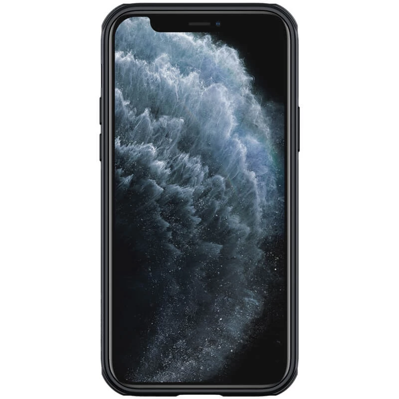 Карбоновая накладка Nillkin Pro со шторкой для камеры для Apple iPhone 12 Pro Max (6.7") – Black. Фото 2 из 5