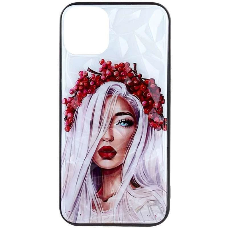 Скляний чохол Prisma Ladies на Apple iPhone 14 Pro (6.1") – Ukrainian Girl. Фото 2 з 8