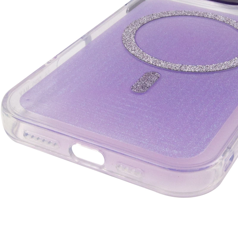 Чохол TPU+PC Jewel Sparkle with MagSafe для Apple iPhone 16 Pro – Violet Shimmer. Фото 11 з 14