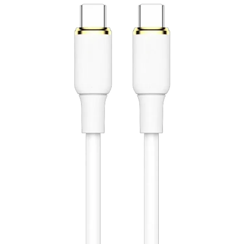 Дата кабель Amaya CC89 Type-C to Type-C 60W (1m) – White. Фото 1 з 2