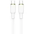 Дата кабель Amaya CC89 Type-C to Type-C 60W (1m) – White. Фото 1 з 2