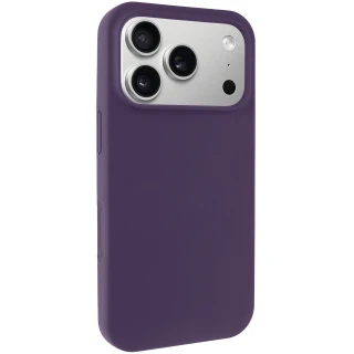 Чохол з закритим низом Silicone Case на Apple iPhone 17 Pro (6.3") — Фіолетовий / Elderberry