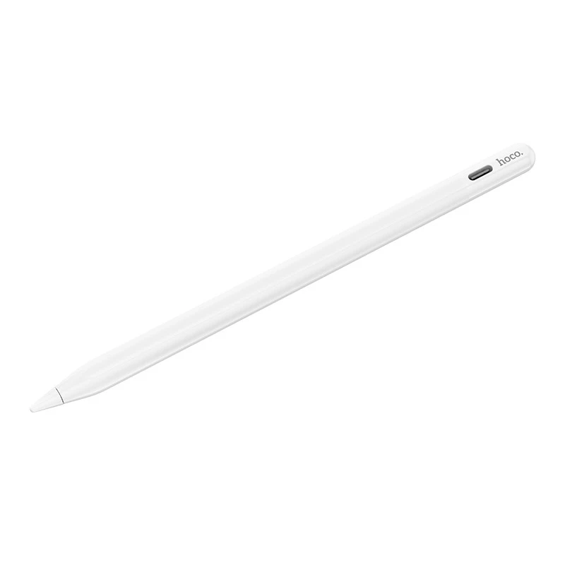 Стилус Hoco GM112 Intelligent anti-lost active capacitive pen with digital display for iP – White. Фото 2 з 8