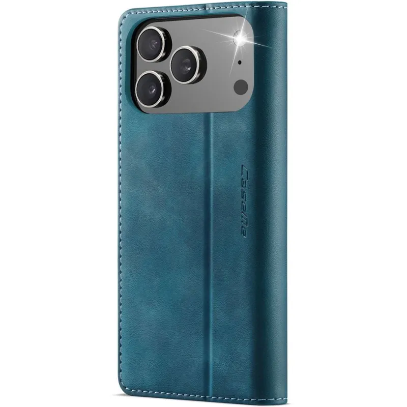 Шкіряний чохол-книжка CaseMe Velvet Matte для Apple iPhone 18 Pro – Green. Фото 3 з 5