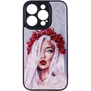Скляний чохол Prisma Ladies на Apple iPhone 14 Pro Max (6.7") — Ukrainian Girl