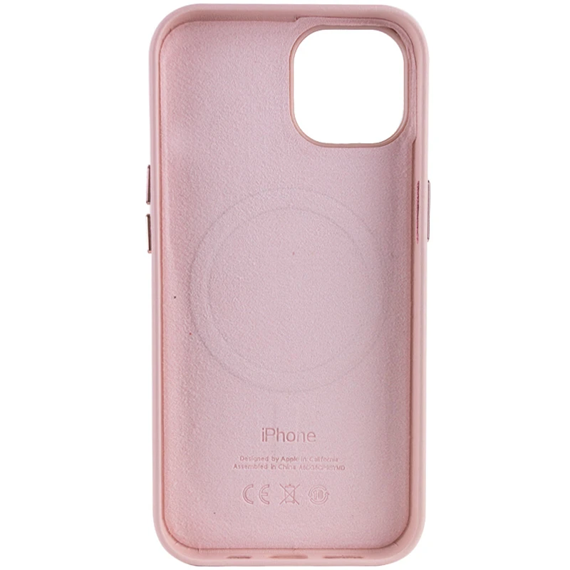 Шкіряний чохол Silicone Case Soft з MagSafe на Apple iPhone 14 (6.1") – Sand Pink. Фото 3 з 8