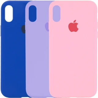 Чохол Silicone Case з закритим низом на Apple iPhone XS (5.8")
