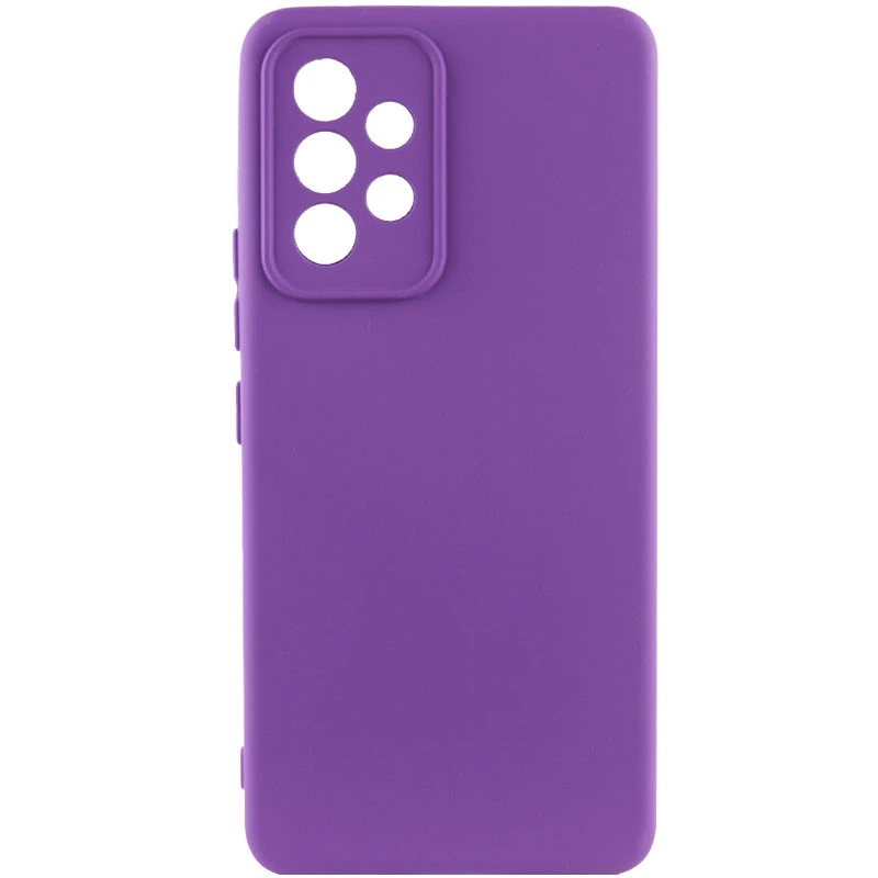 Чехол Silicone Case Lakshmi Plus с закрытой камерой для Samsung Galaxy A13 4G – Фиолетовый / Purple. Фото 1 из 4
