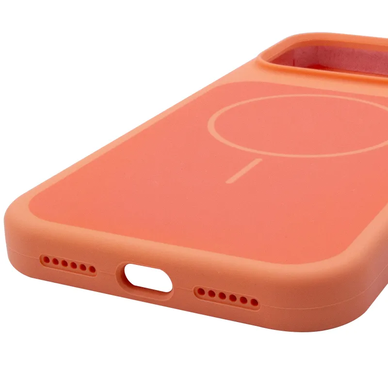 Чохол Silk Duo Color (AA) NO LOGO with Magnetic Fit для Apple iPhone 18 Pro – Orange. Фото 5 з 5