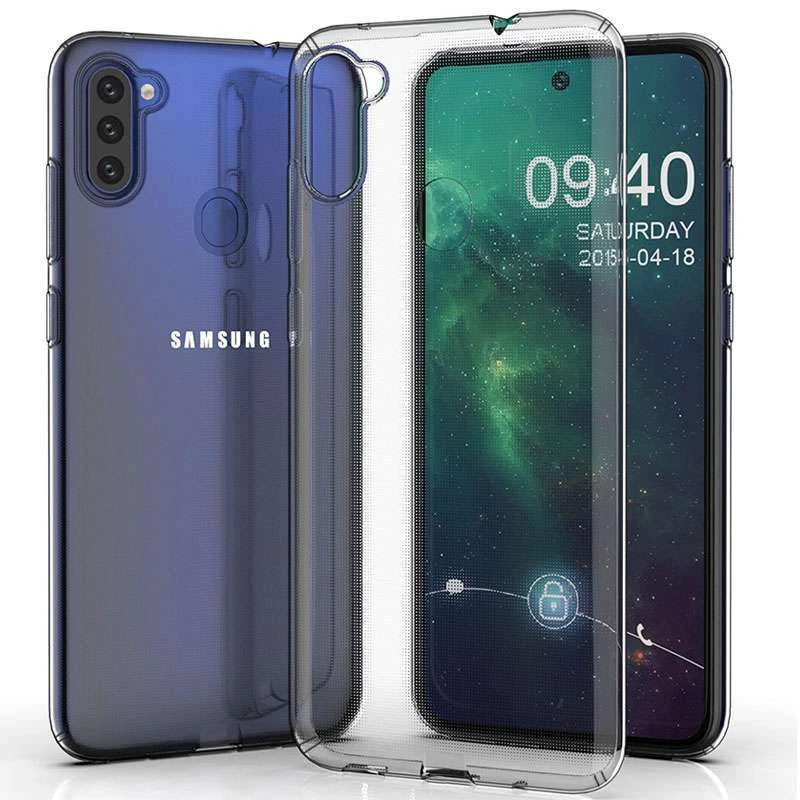 Ультратонкий силіконовий чохол 1,5 мм на Samsung Galaxy M11 – Безбарвний (прозорий). Фото 1 з 1