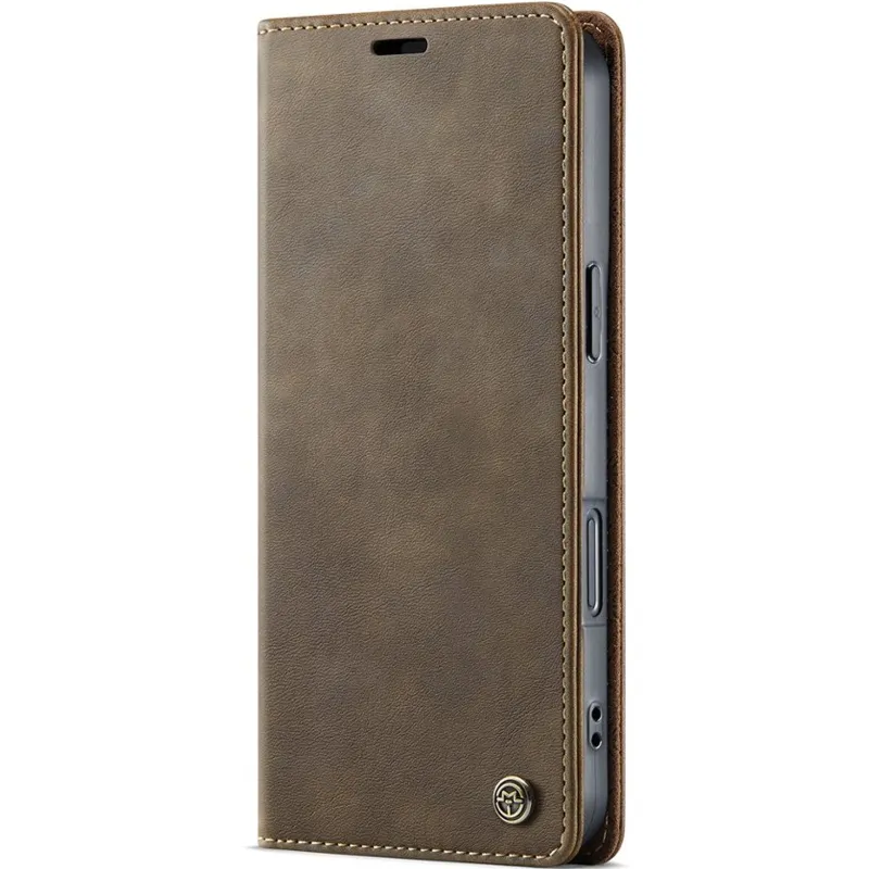 Кожаный чехол-книжка CaseMe Velvet Matte для Apple iPhone 17 Pro Max (6.9") – Coffee. Фото 1 из 5