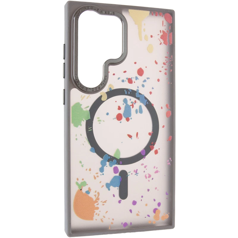 Чохол абстракція малювання з MagSafe на Samsung Galaxy S25 Ultra – Titanium grey. Фото 1 з 7