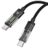 Дата кабель Hoco U116 Transparent Discovery Edition 60W Type-C to Type-C (1.2m) – Black. Фото 3 з 6
