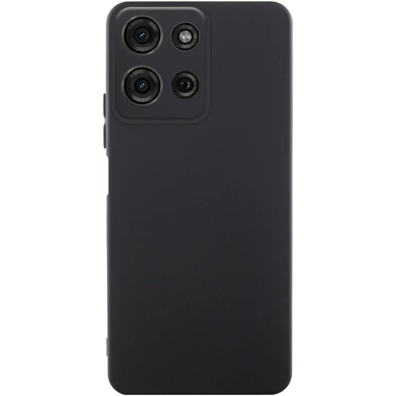 Чохол Silicone Case Lakshmi Plus з закритою камерою на Motorola Edge 60 Pro – Чорний / Black. Фото 1 з 1