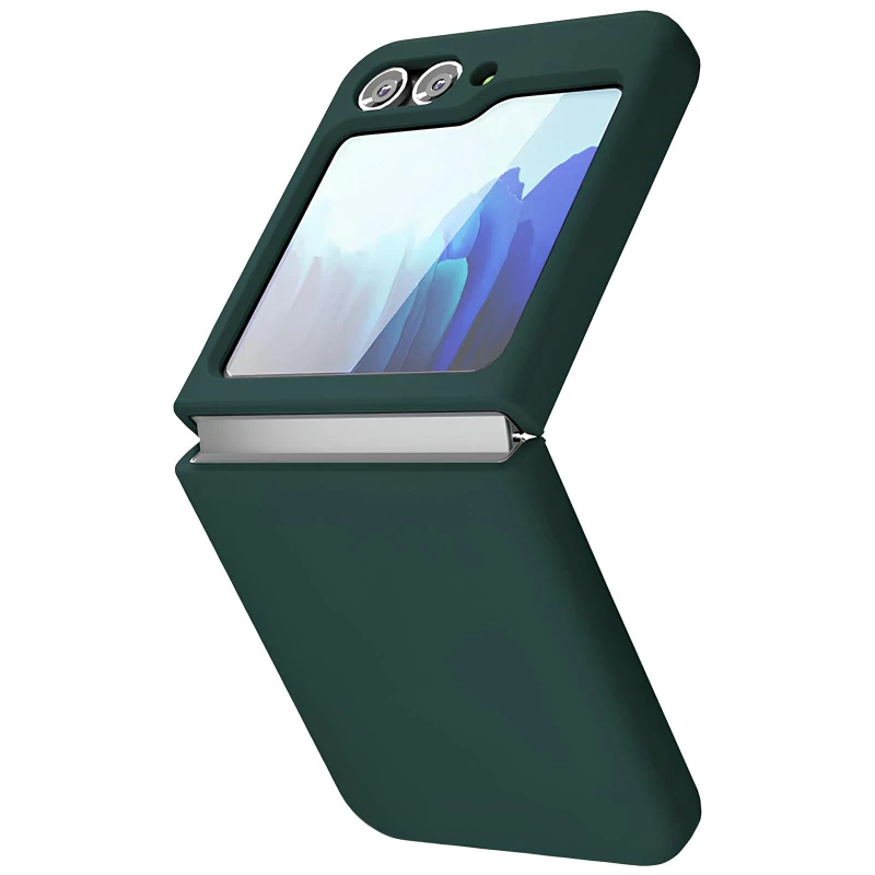Чохол Foldables Silicone Cover Lakshmi (AAA) для Samsung Galaxy Z Flip5 – Зелений / Cyprus Green. Фото 4 з 6